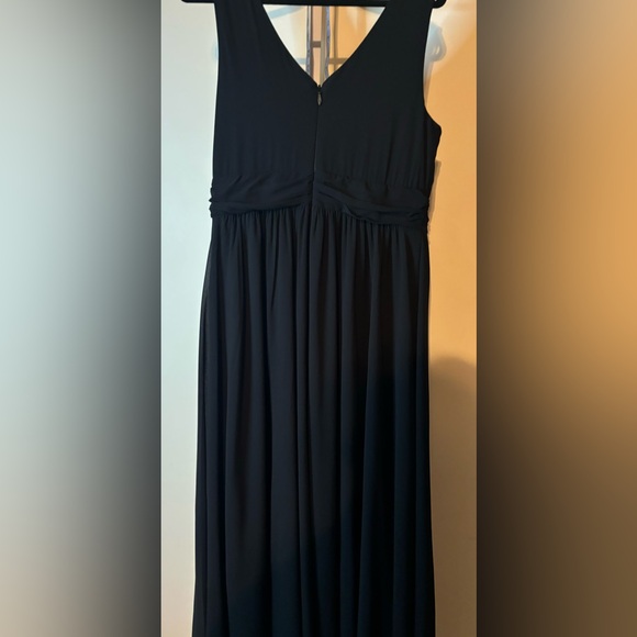 Lulus Dress-Thoughts of Hue Black Surplice Maxi - Picture 6 of 16